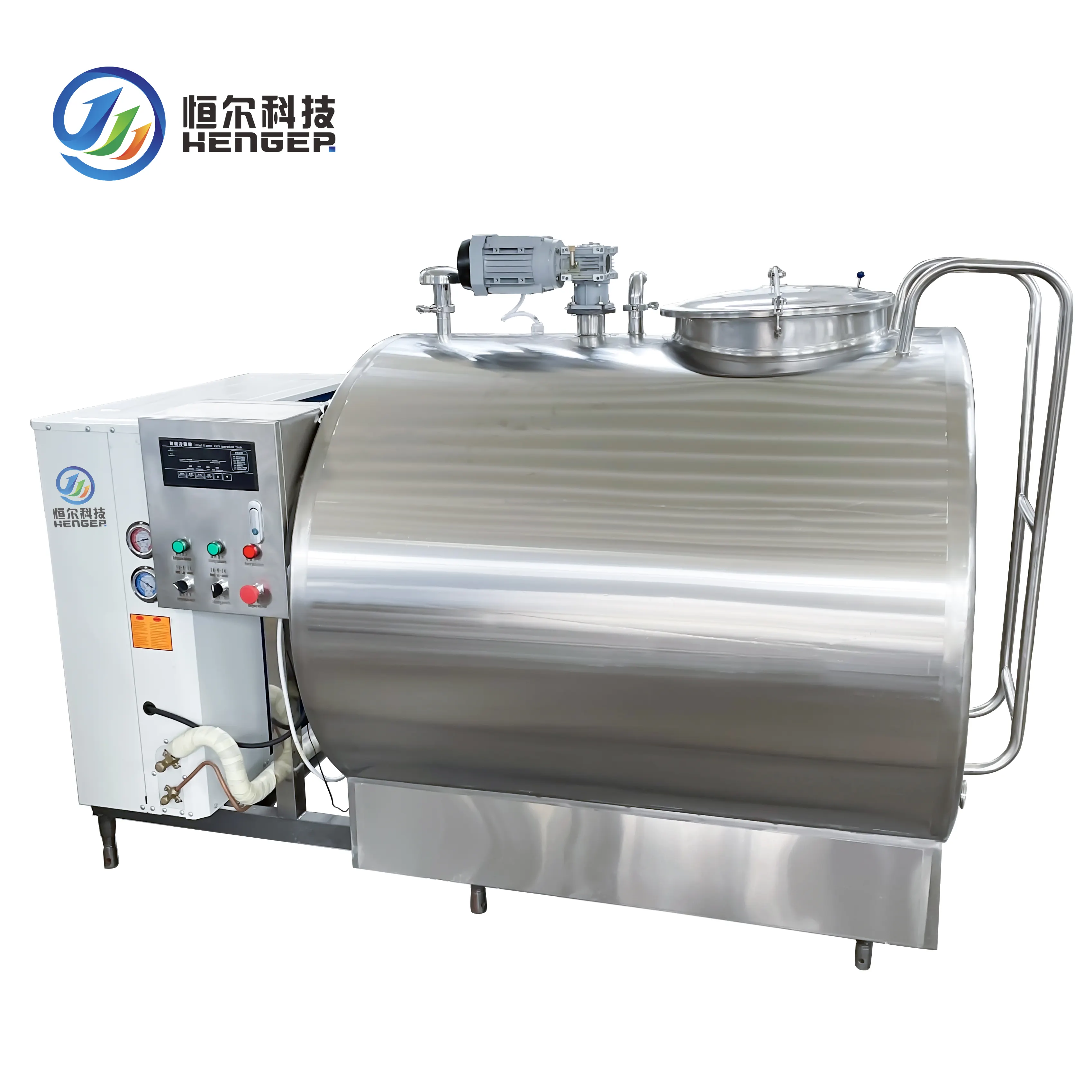 1000L Milk Cooling Tank 1000iter Horizontal Milk Storage Tank Milk chiller