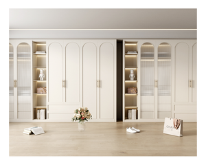 <span class=keywords><strong>Armario</strong></span> de Lujo para Vestidor, Madera Maciza, Forma de I, Modular, <span class=keywords><strong>con</strong></span> Puertas Corredizas y <span class=keywords><strong>Espejo</strong></span> - Product Image 1