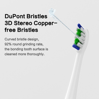 Nouvelle conception 2025 Brosse à dents électrique de voyage 2-en-1 et irrigateur buccal, réservoir 110 ml, poils souples, étanche IPX7, fonction blanchiment des dents