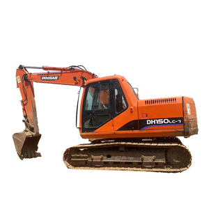 Doosan รถตักไฮดรอลิก DX140 DH150ของเกาหลีรถแบคโฮตีนตะขาบ15ตันมือสองเครื่องขุดพร้อมเครื่องยนต์ & กระปุกเกียร์โมเดล2021 - Product Image 1