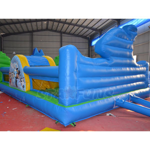 Castello Gonfiabile Commerciale in PVC a Tema Cartone Animato per Noleggio, Grande Castello Rimbalzante per Bambini, Parco Giochi Gonfiabile con Scivolo - Product Image 3