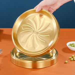 Kore Tarzı 304 Paslanmaz Çelik Güveç Hazırlama Tabağı, Mutfak Self Servis Sofra Takımı, İstiflenebilir Barbekü Tabağı - Product Image 2