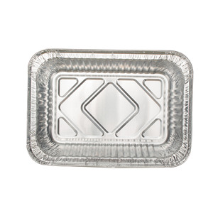 Disposable Aluminum Foil Lunch Box Rectangle 12000 For Barbecue Baked Rice Grilled Fish Takeaway - Product Image 1