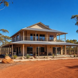 <span class=keywords><strong>Casa</strong></span> Prefabricada de Acero Ligero, Resistente al Fuego, con Estructura de Acero Galvanizado, Diseño Personalizado Estándar para Minería, Granjas y Zonas Rurales, EPC Australia - Product Image 1