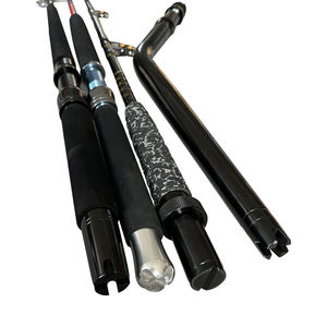 March Heavy-Duty Trolling Rod ad alta resistenza in fibra di vetro per pesca in acqua salata Anti-corrosione della fabbrica vendita diretta di asta per traina - Product Image 1