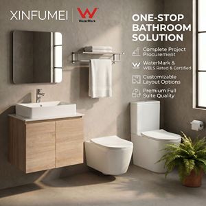 Ensemble complet de salle de bain économique Watermark australien : Meubles de luxe modernes, vasque et <span class=keywords><strong>WC</strong></span> deux pièces - Product Image 1