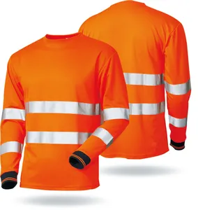 Wholesale <strong>Hi</strong> <strong>Vis</strong> Safety Yellow Long Sleeve Shirt - Product Image 3