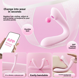 Stimulateur électrique clitoridien et mammaire 2-en-1 pour femmes, vibromasseur en forme de gâteau, vibromasseur à succion pour point G, bâton de masturbation - Product Image 2