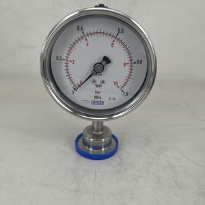 Wika Bourdon Rohr manometer Modell PGE23 990.22 Edelstahl Hochwertiges Produkt - Product Image 2