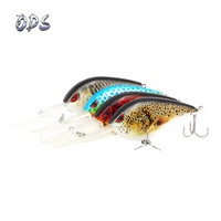 Commande de leurres flottantes crankbait, appât artificiel pour la pêche à la plongée profonde, 76mm, 28G