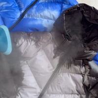 Veste d'hiver à capuche en duvet coupe-vent sur mesure OEM, streetwear, thermochromique, à changement de couleur, pour hommes