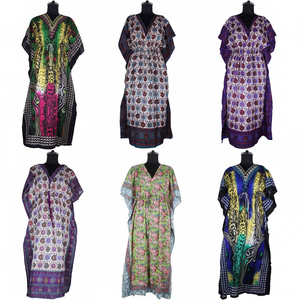 2025ชุดยาวมุสลิมแบบยาวชุดเดรสยาวสไตล์อินเดียชุดเดรสยาวลายดอกไม้ - Product Image 1