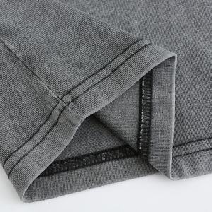 Heavyweight Acid Wash Oversized Plain Cotton Hombres Drop Shoulder T-Shirt Unisex - Product Image 6