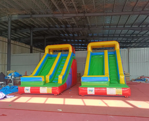 Trẻ em nghịch ngợm tập thể dục ngoài trời lâu đài bouncy lớn với các slide và tính năng leo núi công viên giải trí nhảy vui vẻ - Product Image 4