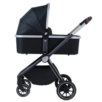 Nouvelle conception de poussette 3 en 1 pour bébé, poussette multifonctionnelle à haut plateau, poussettes pour bébé pour les voyages