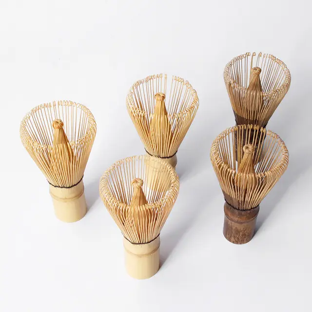 Custom Traditional Tea Scoop Whisk Holder-Perfect Kit Japanese Handmade Natural Bamboo Whisk Matcha Tea Set