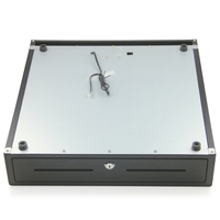 460mm Stahl Metall Tablett Münz kassette Versteckte Kabels chlitz POS Abrechnung maschine Kassen schublade Geld Safe Kasse