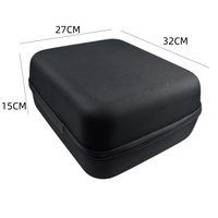 Grande boîte de rangement noire en EVA avec fermeture éclair pour appareils PC à coque rigide, étanche, antichoc, taille personnalisable pour les voyages