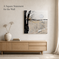 Peinture à l'huile abstraite minimaliste peinte à la main 100x100cm, art mural texturé monochrome Wabi Sabi sur toile pour maison contemporaine