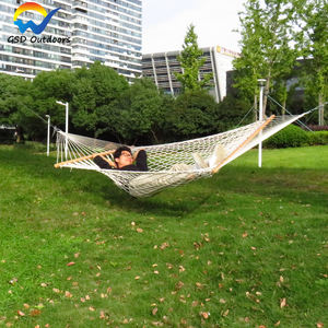 Hamaca Doble <span class=keywords><strong>de</strong></span> Cuerda, Columpio <span class=keywords><strong>de</strong></span> Exterior, Hamaca Colgante <span class=keywords><strong>de</strong></span> Cuerda <span class=keywords><strong>de</strong></span> Algodón, Hamaca Portátil con Separador <span class=keywords><strong>de</strong></span> <span class=keywords><strong>Madera</strong></span> - Product Image 6