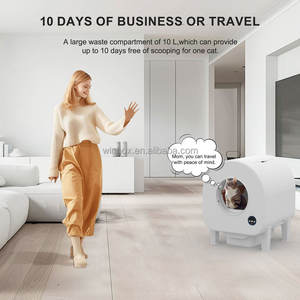 Arenero Inteligente Caja <span class=keywords><strong>de</strong></span> Arena Automática para Gato, Robot <span class=keywords><strong>El</strong></span>éctrico <span class=keywords><strong>de</strong></span> Limpieza Inteligente con Control por Aplicación, Wifi, <span class=keywords><strong>Teléfono</strong></span> - Product Image 3