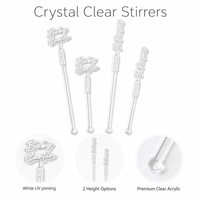 Mélangeurs à cocktails personnalisés en acrylique pour mariages, fêtes, dîners, bars et restaurants – Articles promotionnels pour événements