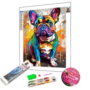 Kit di pittura diamantata per cani con ricami in vetro strass <span class=keywords><strong>punto</strong></span> <span class=keywords><strong>croce</strong></span> 3d mosaico di diamanti con decorazioni per soggiorno - Product Image 1