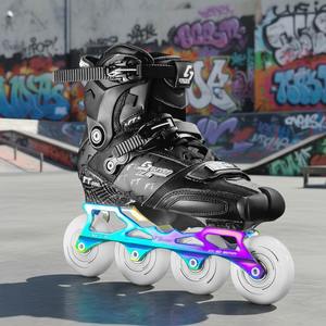 Patines en Línea de Fibra de Carbono con Logotipo Personalizado, Ligeros, para Niños y Adultos, Resistentes al Agua, con Rodamientos ABEC-9 - Product Image 1