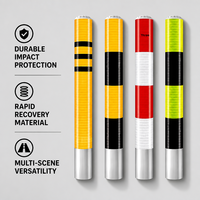 Piquet de sol anti-collision solaire pratique avec LED clignotante et bande super-réfléchissante pour les intersections