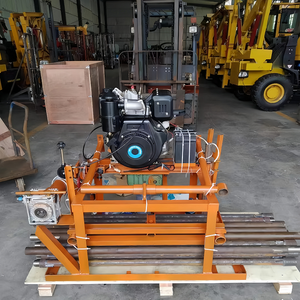 휴대용 지반공학 드릴링을위한 전문 물 우물 드릴 장비 7.5HP 가솔린 파워 100m 깊이 220mm 직경 - Product Image 6