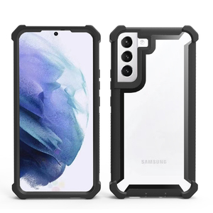 Funda para Teléfono <span class=keywords><strong>Celular</strong></span>, Accesorios, Carcasa Trasera Transparente 2 en 1 para <span class=keywords><strong>Samsung</strong></span> <span class=keywords><strong>Galaxy</strong></span> S22 Ultra S22 Plus 5G, Fundas Híbridas de TPU y PC - Product Image 1