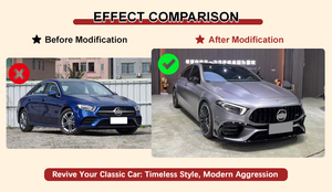 ชุดแต่งกันชนหน้ารถยนต์สำหรับ <span class=keywords><strong>Mercedes</strong></span> Benz <span class=keywords><strong>A</strong></span>-Class W177 ชุดแปลงกันชนหน้า W177 อุปกรณ์ตกแต่งรถยนต์ ปี 2019-2024 - Product Image 4