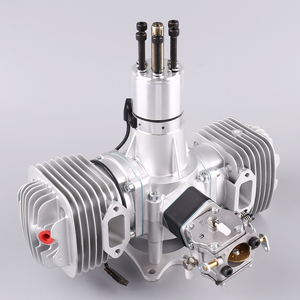 Motor DLE120, Modelo DLE 120, Dos Cilindros, Dos Tiempos, Escape Lateral, Refrigeración por Aire Natural, Arranque Manual, Cilindrada de 120cc, DLE - Product Image 3