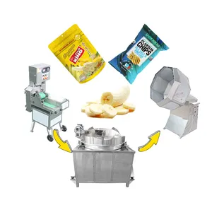 Banana Chips Production Line Gas Potato/banana Chips Fryeing Production Line Small Scale Banana Chips Production Line