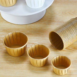 <span class=keywords><strong>Moule</strong></span> à muffins jetable en papier EUDR, résistant aux hautes températures, antiadhésif, en film PET, pour soufflés, récipient alimentaire, sans taxe, Dinosource - Product Image 2