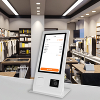 24 27 32 pouces Win-dows 10 Self Service Pos System Machine Pos de caisse enregistreuse avec imprimante intégrée Scanner Msr Rfid Montage mural
