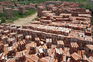 All'aperto Cortile Con Giardino Antico Rosso Sparato Mattoni di Argilla Pavimentazione <span class=keywords><strong>Per</strong></span> Muro Di Sostegno di Costruzione E di Casa Coperta di Costruzione - Product Image 4