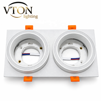 Spot LED encastré réglable pour plafond, forme ronde et carrée, 3W 5W 7W, lampe de plafond intérieure