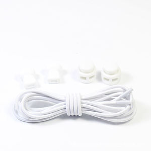 <span class=keywords><strong>Lacets</strong></span> élastiques noirs pour baskets d'enfants, <span class=keywords><strong>lacets</strong></span> de chaussures <span class=keywords><strong>sans</strong></span> nœuds, <span class=keywords><strong>lacets</strong></span> élastiques à verrouillage, 100 cm - Product Image 3