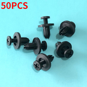 AD 50pcs 6mm Clip de fixation de voiture Goupille de retenue Rivet pour <span class=keywords><strong>peugeot</strong></span> 206 307 <span class=keywords><strong>308</strong></span> 407 3008 508 207 208 2008 pour Citroen C3 C5 Berlingo C4 - Product Image 1