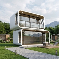 Rumah Prefabrik Kabin Apple Sinoy 20ft yang Dapat Diperluas, Dua Kamar Tidur, Kamar Mandi Lengkap, Dapur, Tahan Air, Rumah Tinggal Mobile, Supermarket