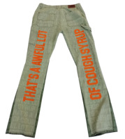 Pantalones Vaqueros Personalizados con Estampado Digital para Hombre, Pantalones Casuales de Mezclilla con Parches Impresos a Mano, Pantalones de Estilo Urbano