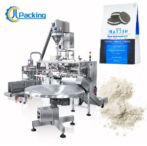 Machine de remplissage et d'emballage de sachets à fond plat pour protéines de soja, lactosérum, lait écrémé, crème glacée, crème de lait entier, caséine, crème à café en poudre - Product Image 1