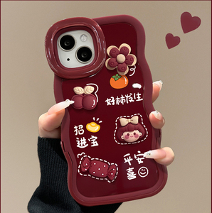 Funda de TPU con cordón y diseño de muñeca, borde ondulado, soporte doble <span class=keywords><strong>invisible</strong></span> para iPhone X, XR, XS, 11, 12, 13, 14, 15, 16, 17 - Product Image 6