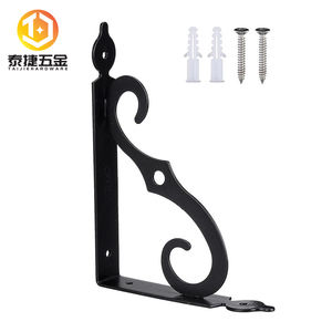 رف مطبخ بين قوسين المعادن الثقيلة الحديد الجرف الأقواس للرفوف الجدار العائمة دعم - Product Image 1