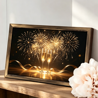 Cadre photo carré en bois suspendu, fait main, écologique, style Art Déco, pour mariage, avec revêtement en poudre, taille personnalisée, pour bureau, vente en gros