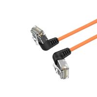 Câble Ethernet RJ45 Cat6A SSTP ultra-mince Vicenray OEM avec gaine PVC/LSZH, connecteur mâle-mâle