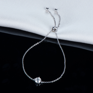 <span class=keywords><strong>Bracelets</strong></span> et Joncs en Argent Sterling S925 avec <span class=keywords><strong>Moissanite</strong></span> 1 Carat (1,0 Carat) 6,5 mm – Bijoux de Luxe Tendance pour Femme – Meilleures Ventes - Product Image 3