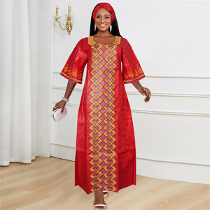 Nouvelle collection 2026 : Robes longues imprimées décontractées et respirantes pour femmes, style africain, vente en gros à prix réduit - Product Image 2