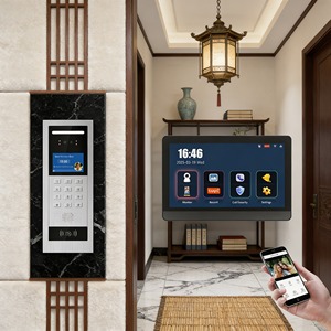 <span class=keywords><strong>Interphone</strong></span> <span class=keywords><strong>moderne</strong></span> de 10 pouces au design fin et minimaliste, apparence <span class=keywords><strong>moderne</strong></span>, IP 65, pour l'architecture contemporaine - Product Image 1